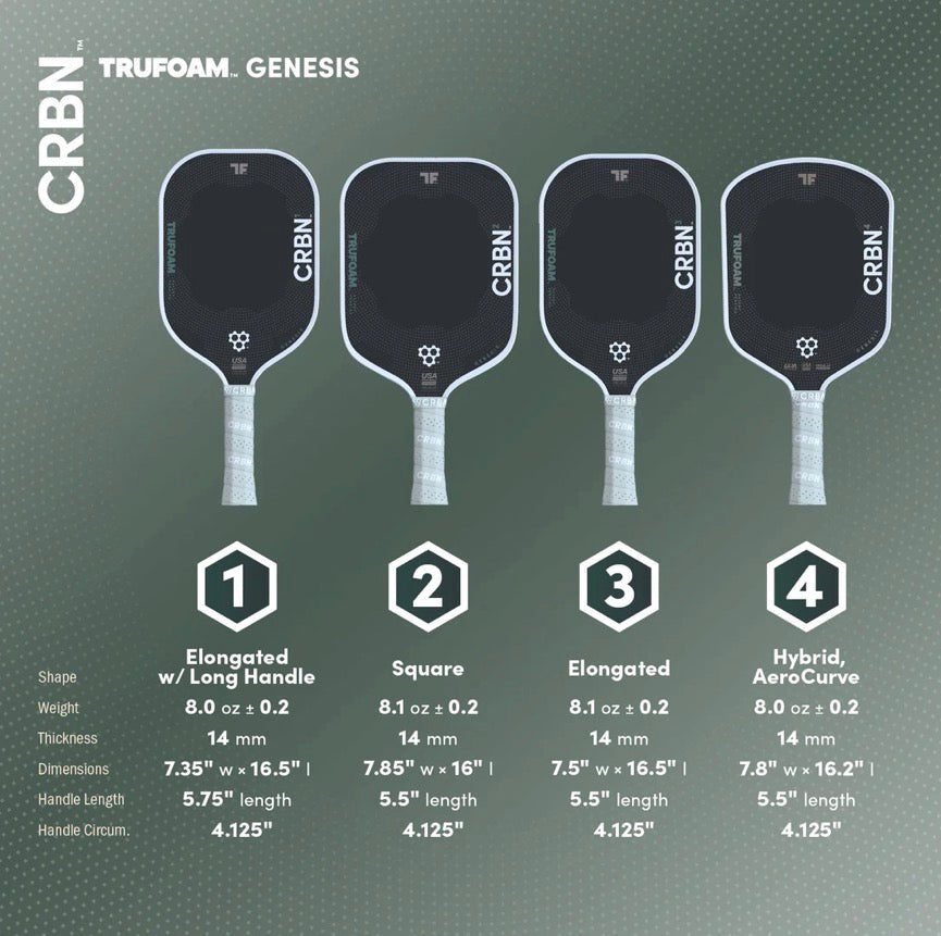 CRBN 4 TruFoam Pickeball Paddle