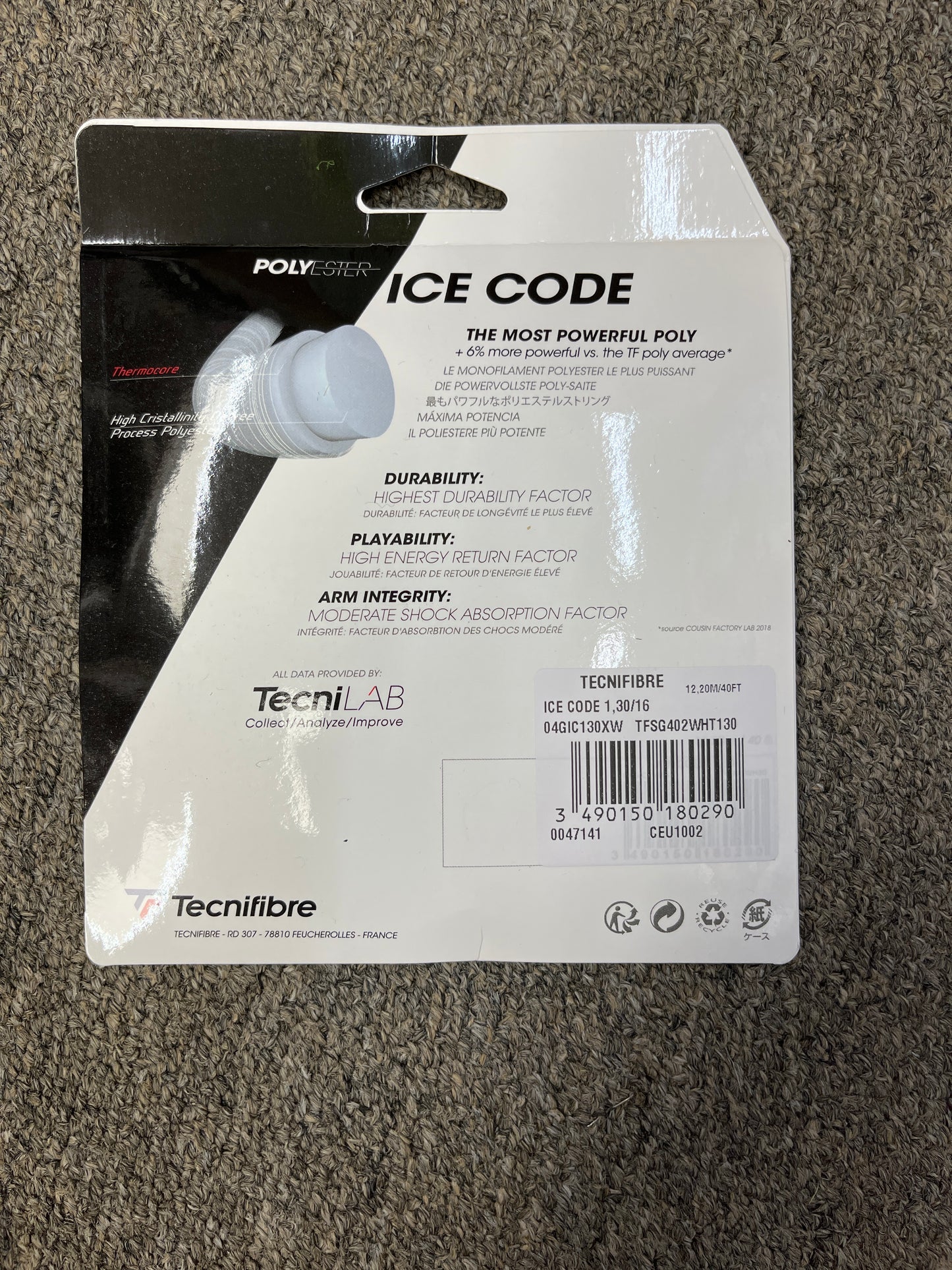 Tecnifibre Ice Code 16G /1.30 White