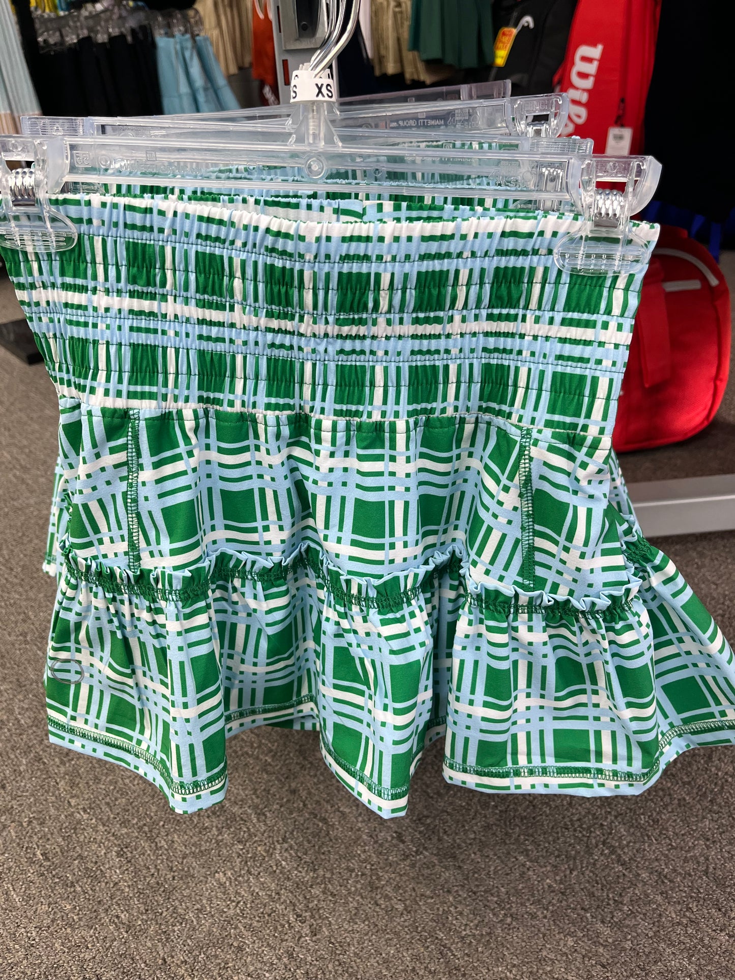 The Bubble Lawley Skirt Green Plaid