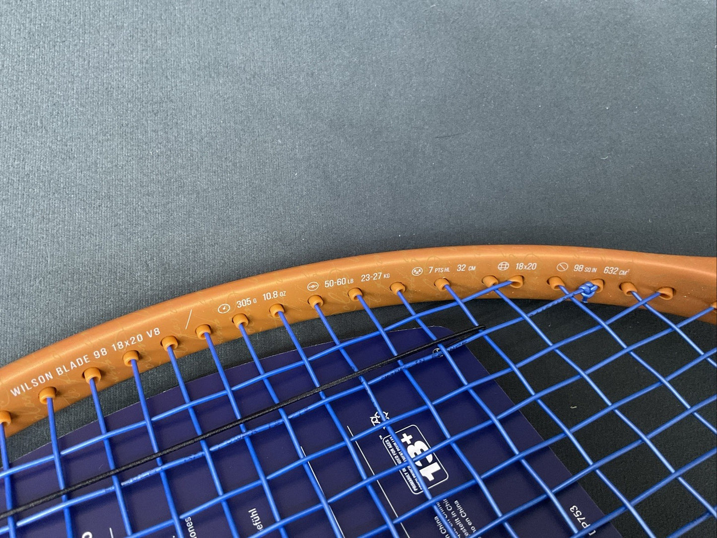 Wilson Blade 98 V8 Roland Garros Tennis Racquet 18x20, 4 3/8 grip, 305g,