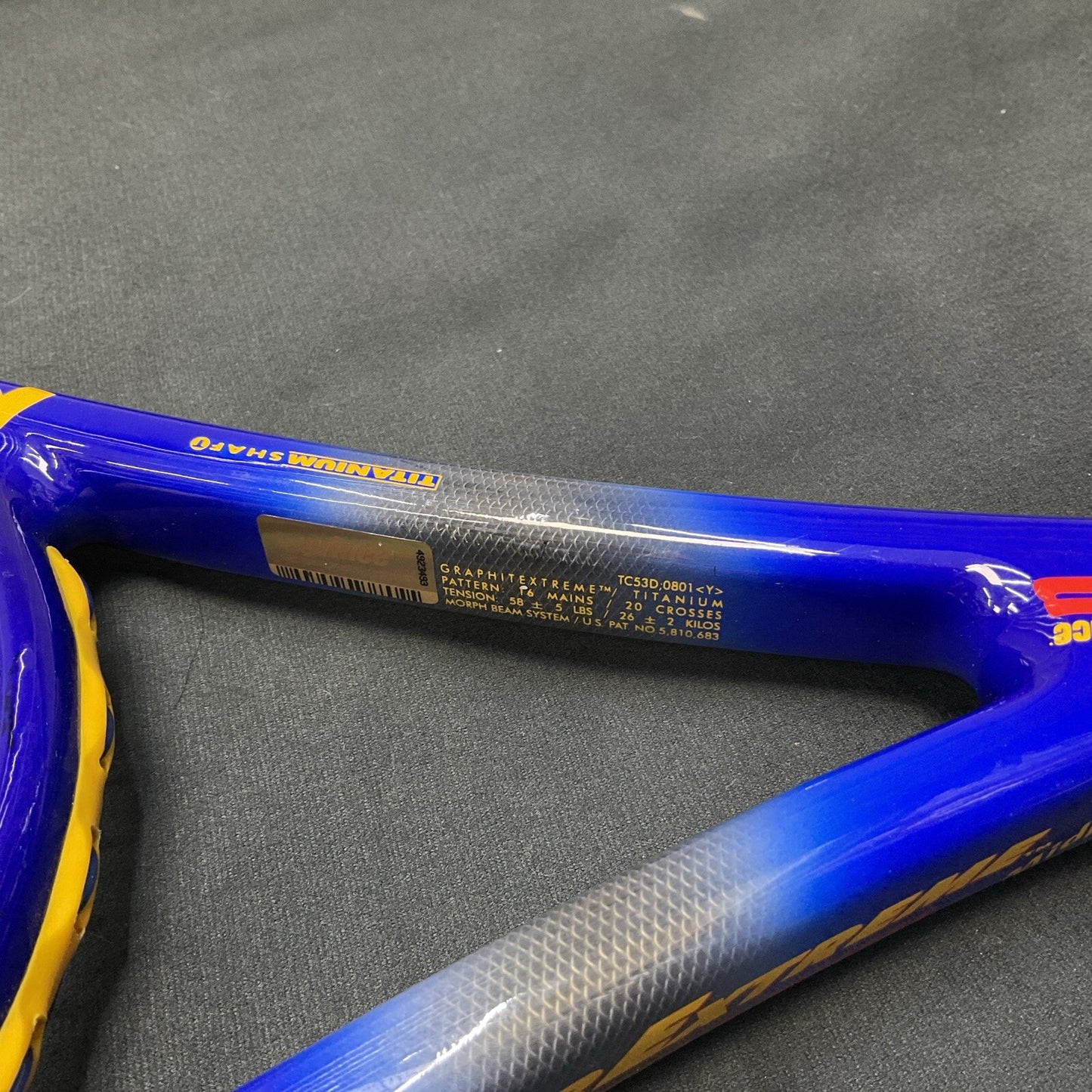 Prince Thunder Extreme Titanium Tennis Racquet MP 100 sq in Longbody 4 3/8.