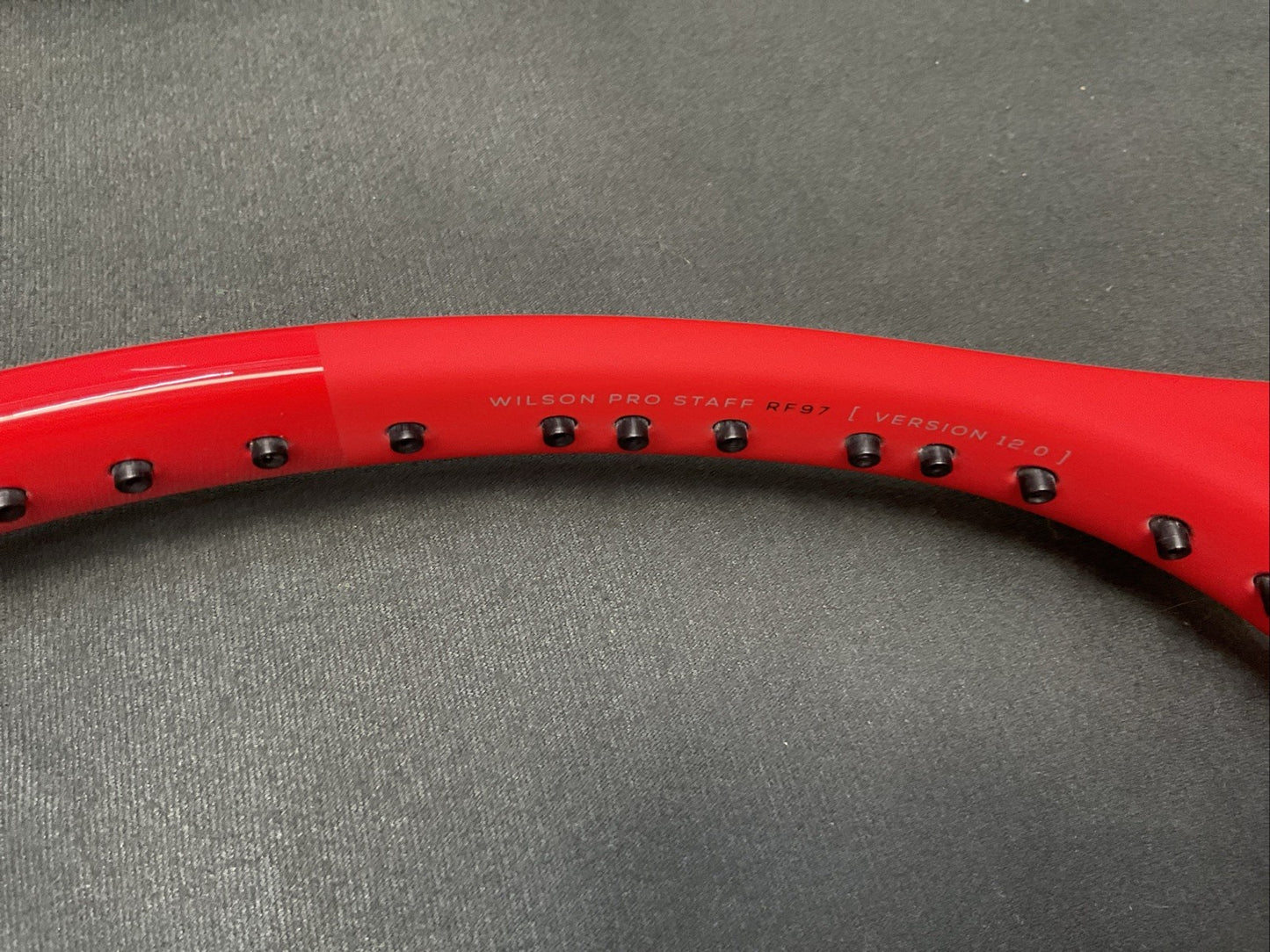 Wilson Pro Staff RF97 Autograph V12 Custom RED 4 3/8 Grip