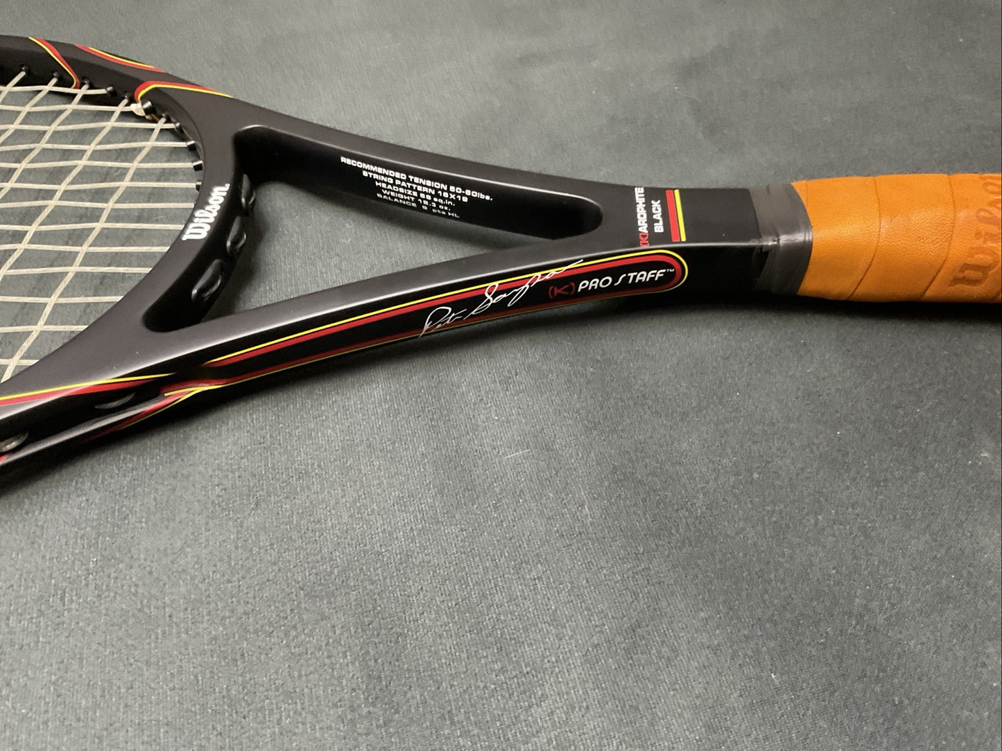 Wilson K Pro Staff 88 Pete Sampras Autograph 4 3/8