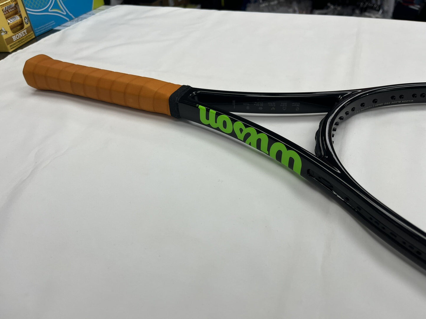 Wilson Blade Pro V7 18x20 27.5” Long (4 3/8) Leather Grip Pro Staff Buttcap