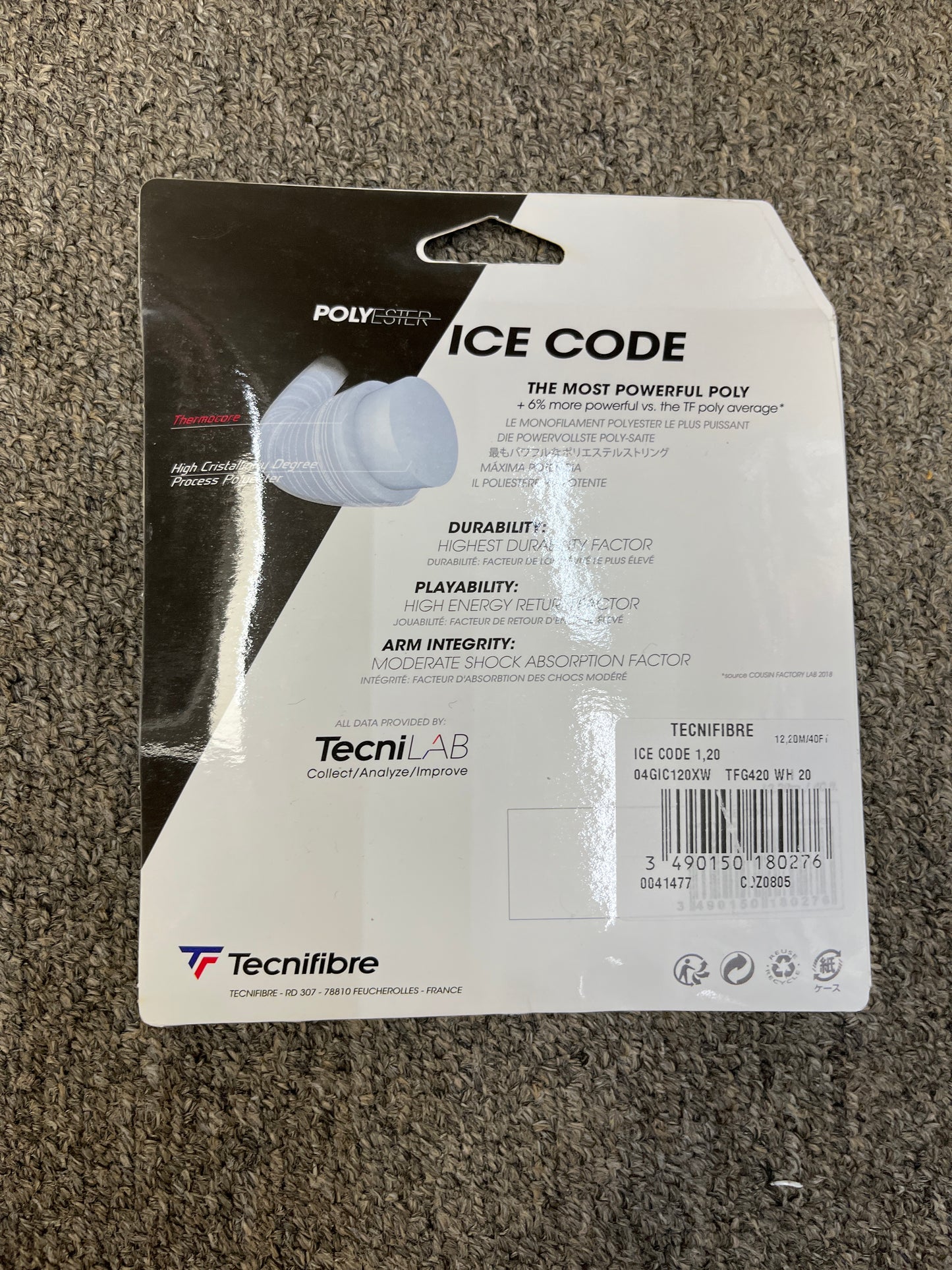 Tecnifibre Ice Code 18G /1.20 White