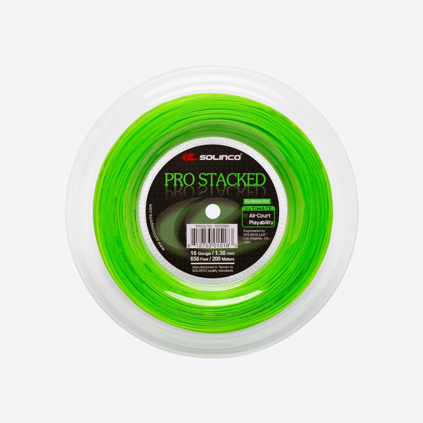 Solinco Pro Stacked 16 Gauge/1.30 mm 200 Meter Tennis String Reel