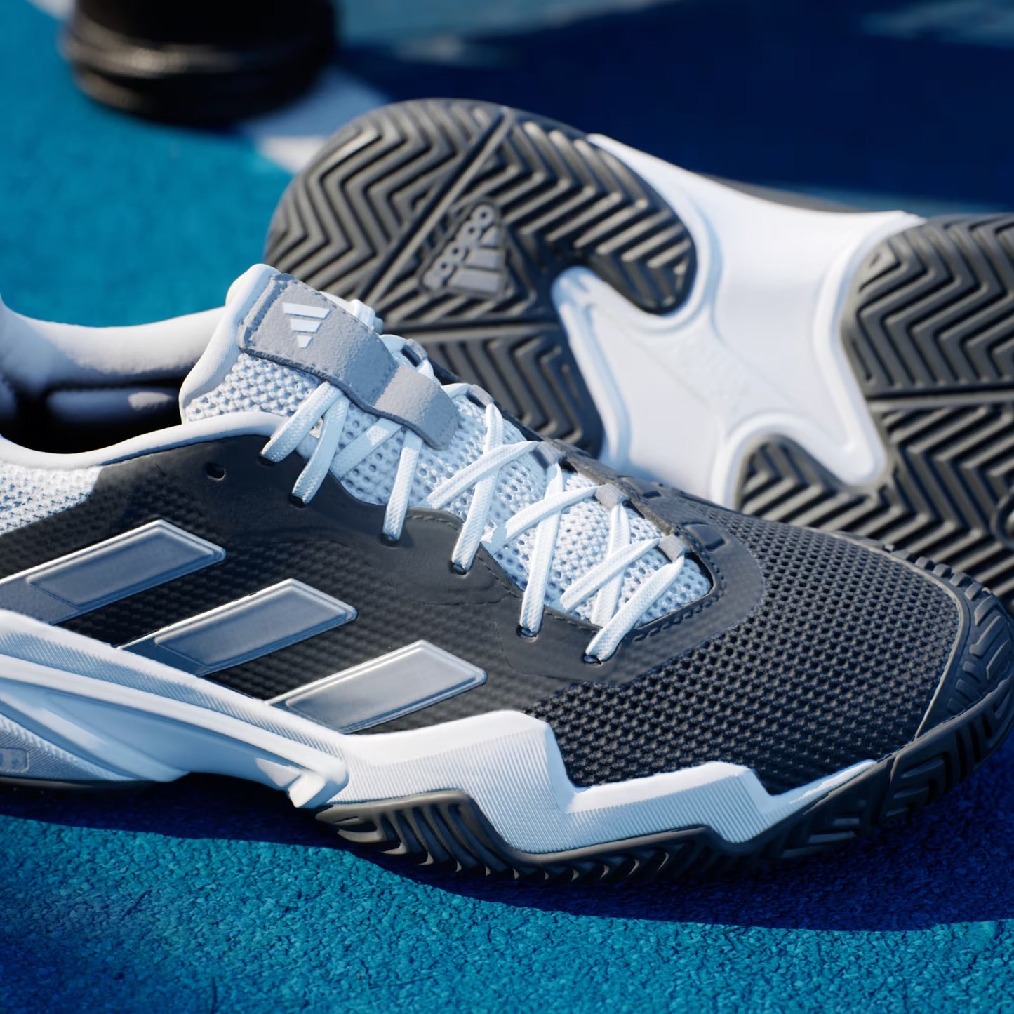 Men’s Adidas Barricade 13 Tennis Court Shoes- Black