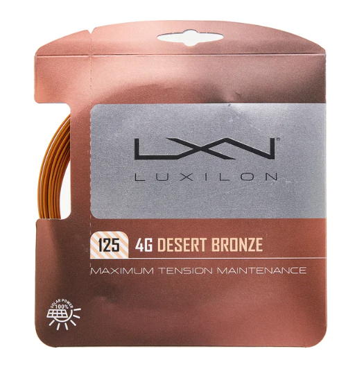 Luxilon 4G Desert Bronze 125 Tennis String- Pack