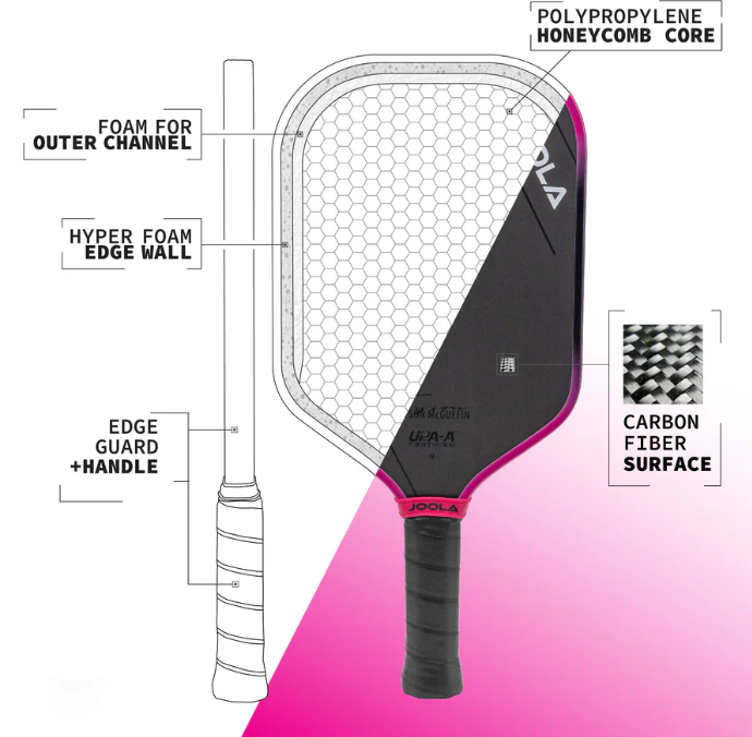 JOOLA Tyson McGuffin Magnus 3S (14mm & 16mm)  Pickleball Paddle