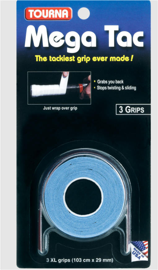 Tourna Mega Tac XL Overgrip - 3 Pack
