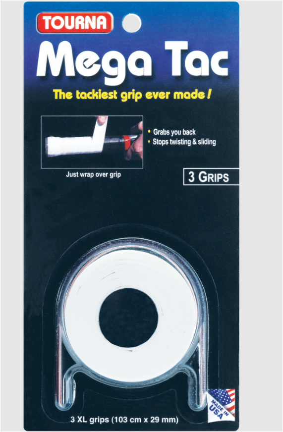 Tourna Mega Tac XL Overgrip - 3 Pack