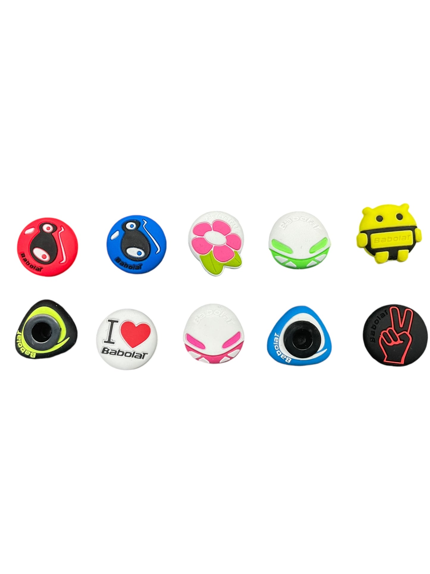 Babolat Branded Shock Absorbing Vibration Dampeners - 3 Pack