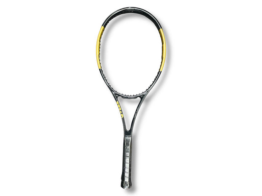 Wilson Pro Staff RF97 v 12.0 Black and Gold Unstrung Tennis Racquet - L3