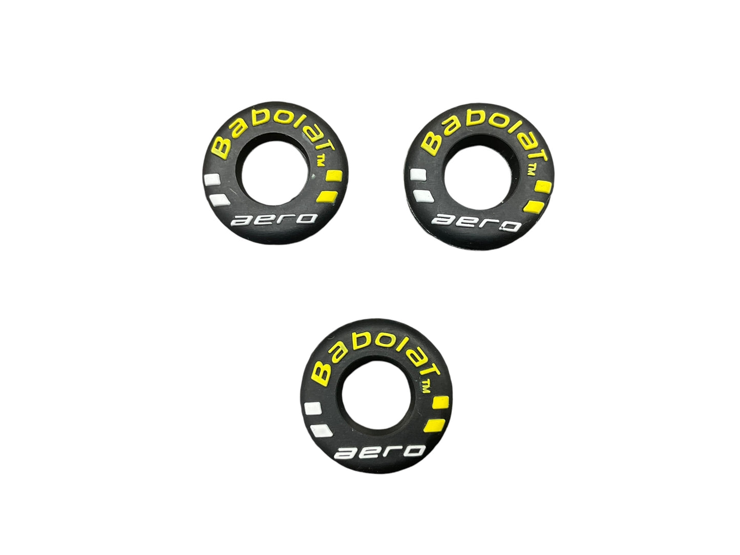 Babolat Branded Shock Absorbing Vibration Dampeners - 3 Pack