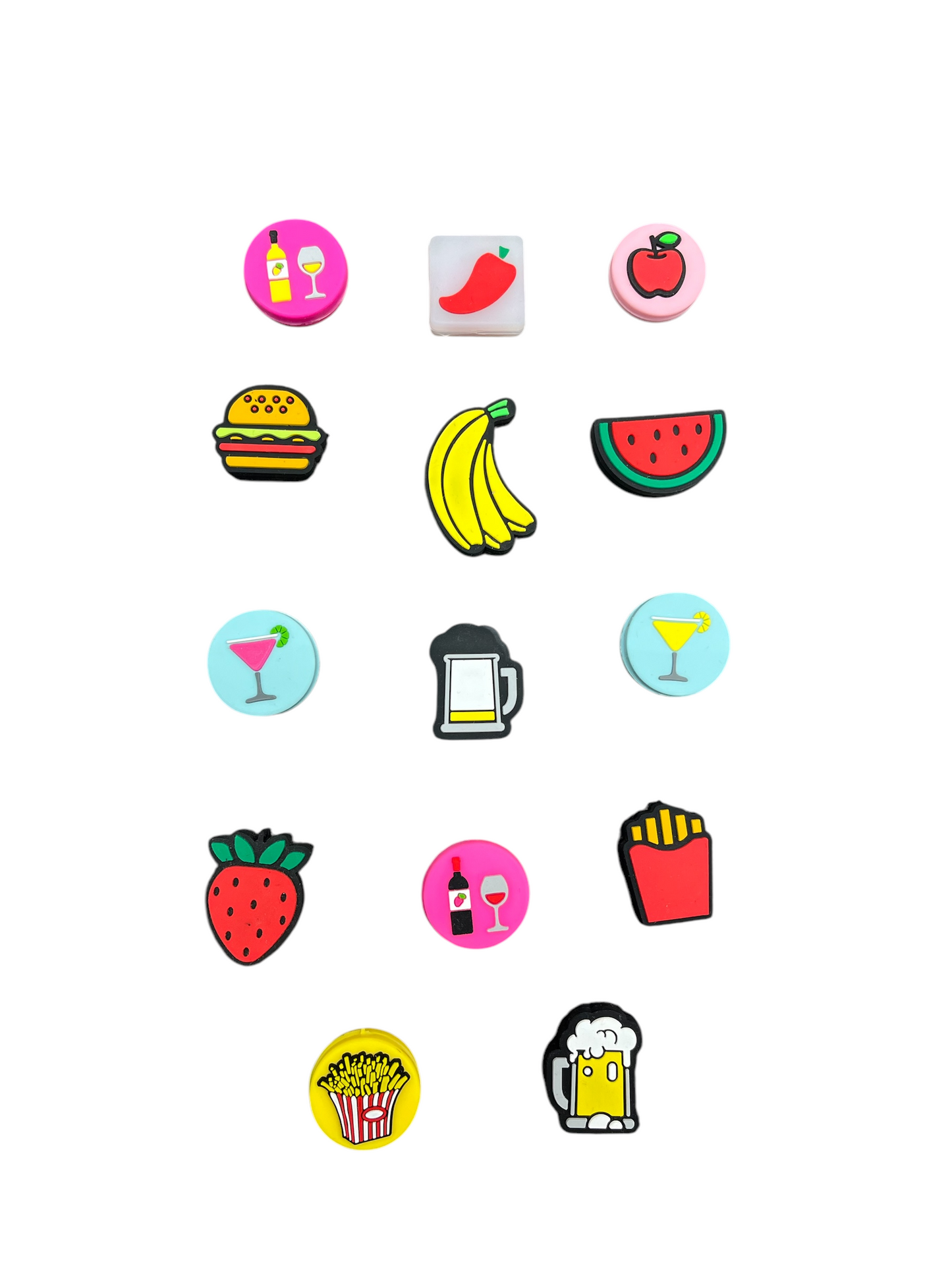 Food & Drink Themed Shock Absorbing Vibration Dampeners - 3 Pack