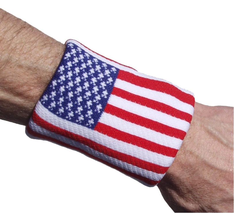 Unique Sports Tourna Flag Wristband 2 Pack - United States of America