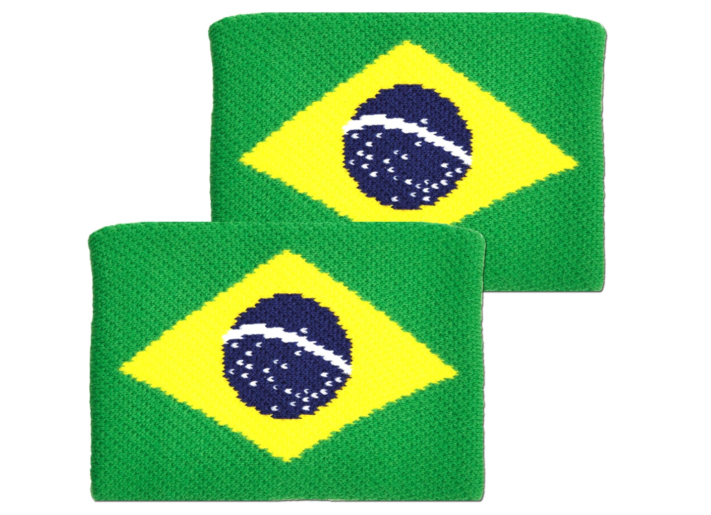 Unique Sports Tourna Flag Wristband 2 Pack - Brazil