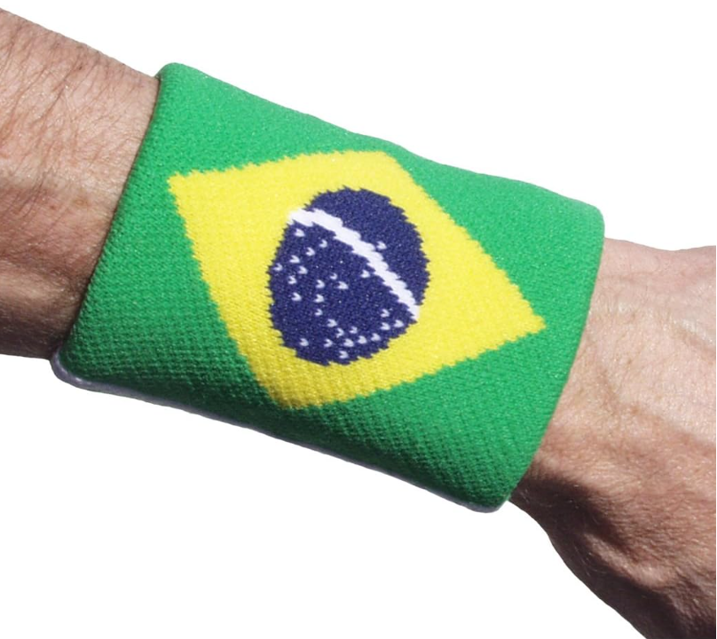 Unique Sports Tourna Flag Wristband 2 Pack - Brazil