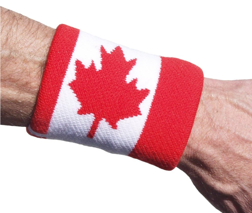 Unique Sports Tourna Flag Wristband 2 Pack - Canada
