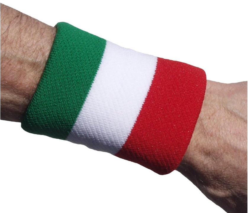 Unique Sports Tourna Flag Wristband 2 Pack - Italy
