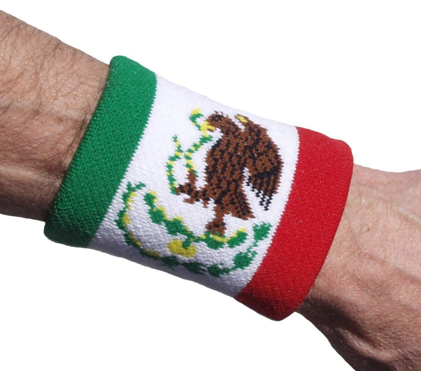 Unique Sports Tourna Flag Wristband 2 Pack - Mexico