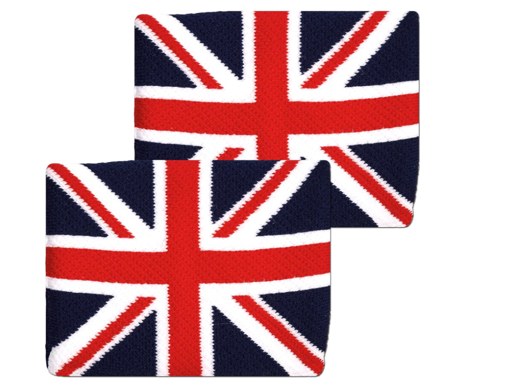 Unique Tourna Flag Wristband 2 Pack - Great Britain