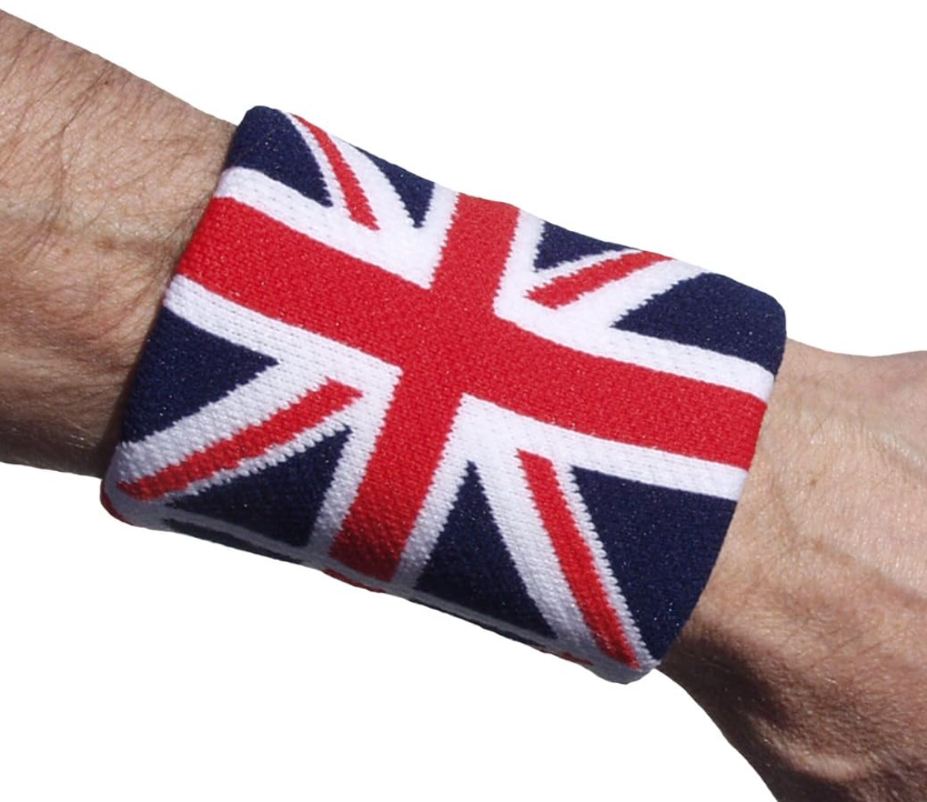 Unique Tourna Flag Wristband 2 Pack - Great Britain