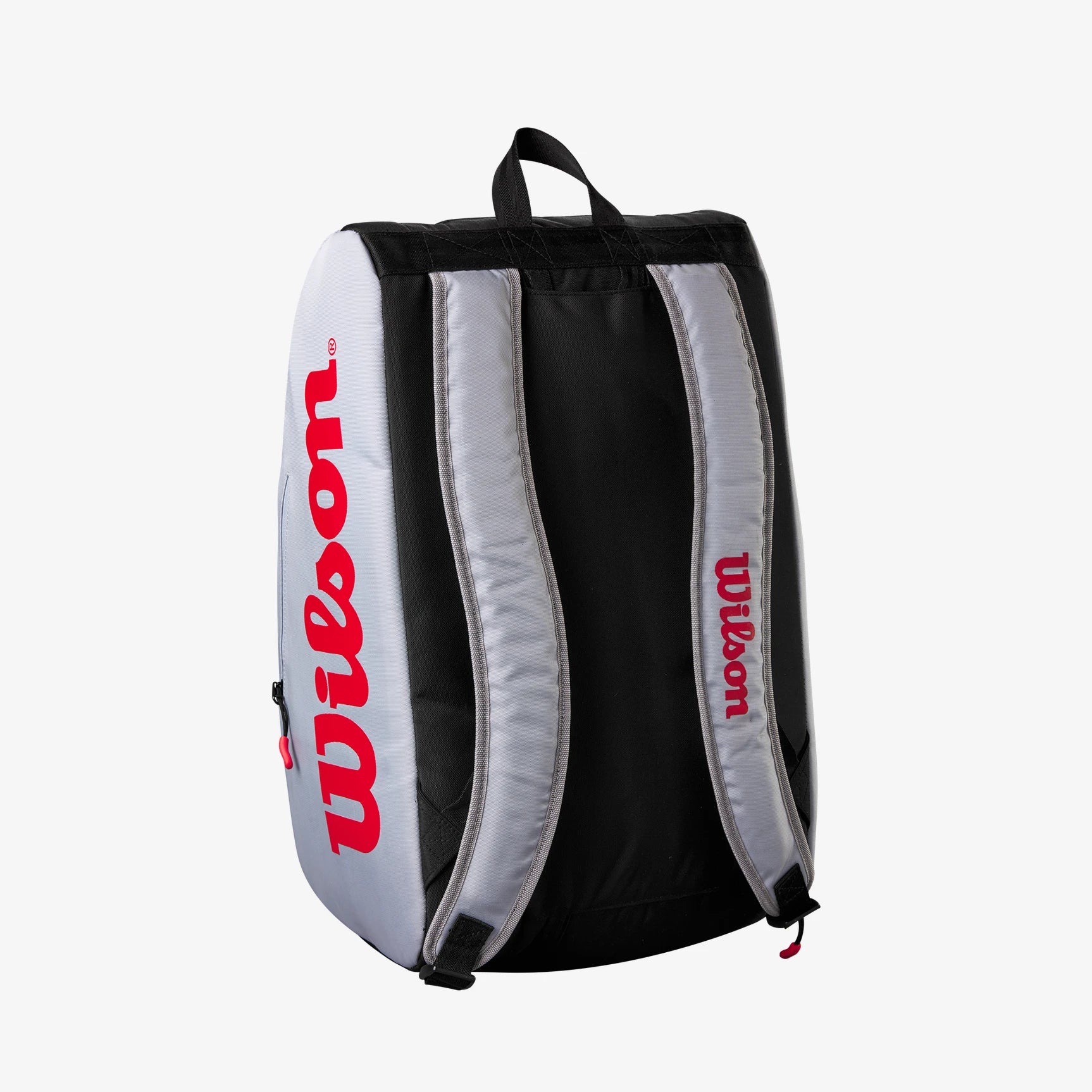 Wilson gray, red, and black pickleball backpack