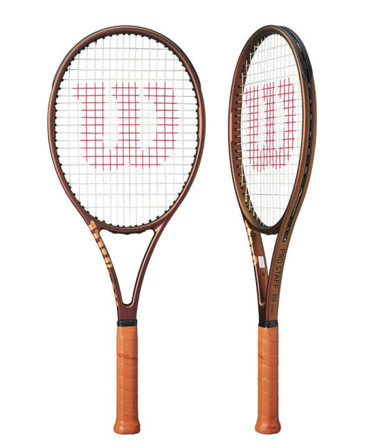 Two Wilson tennis rackets on a white background