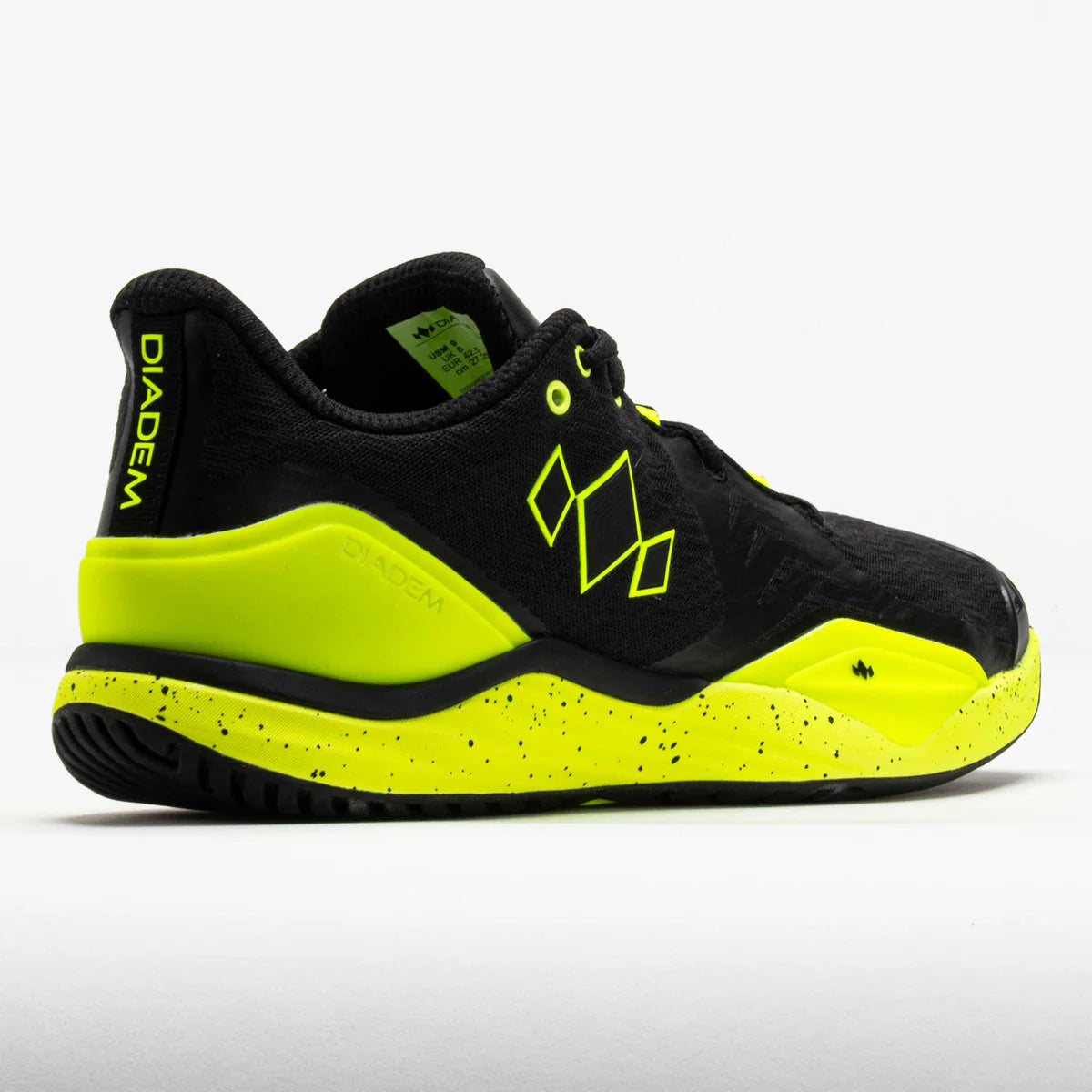 Court Burst Black and Yellow Men's Tennis Shoe
