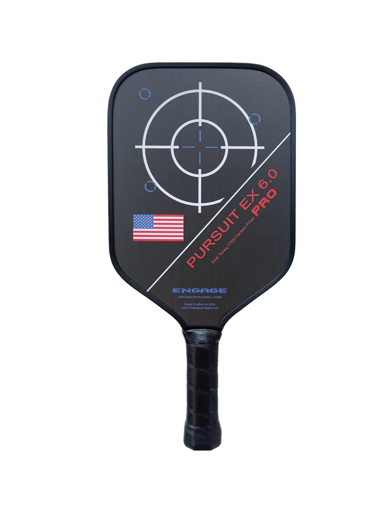 Engage Pursuit Pro EX 6.0 Series Raw T700 Carbon Fiber Pickleball Paddles