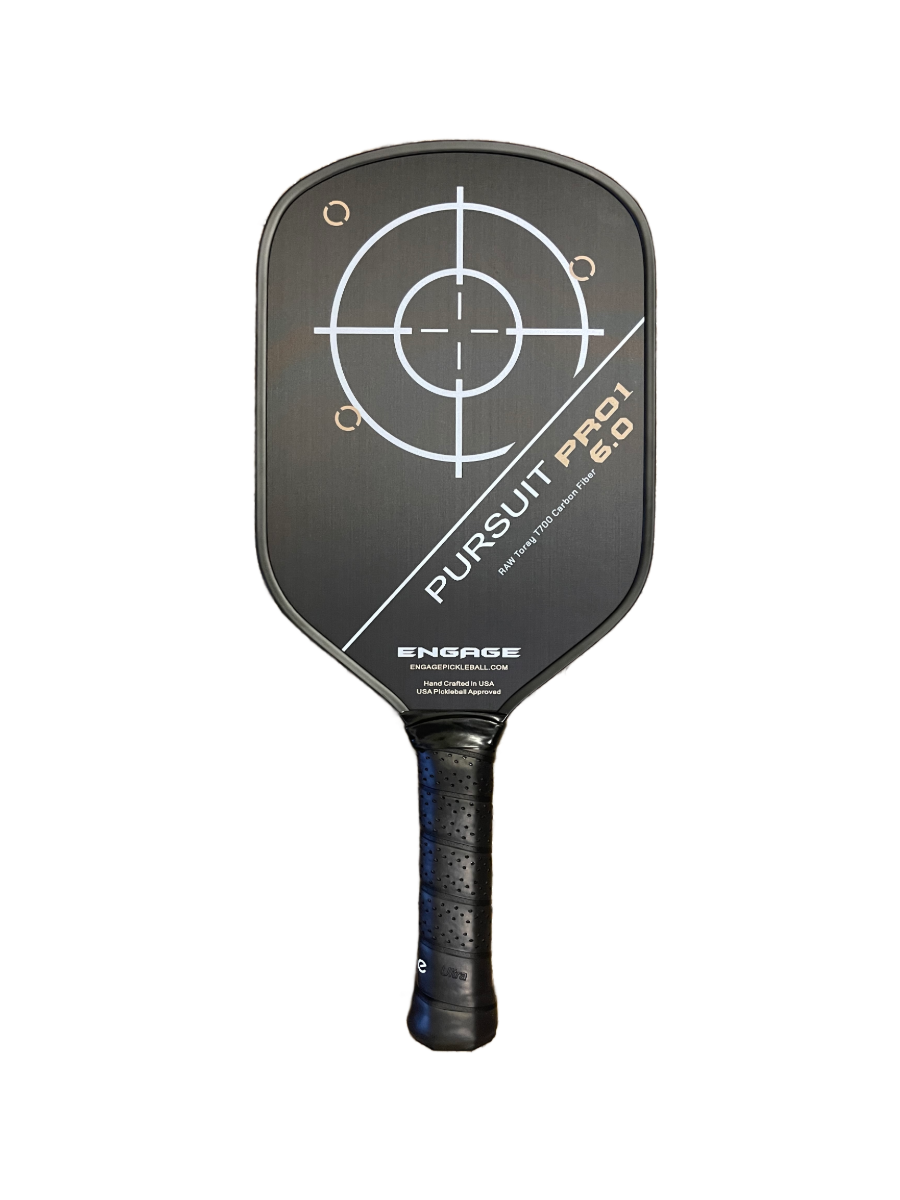 Engage Pursuit Pro1 6.0 Power Series Raw T700 Carbon Fiber Pickleball Paddle
