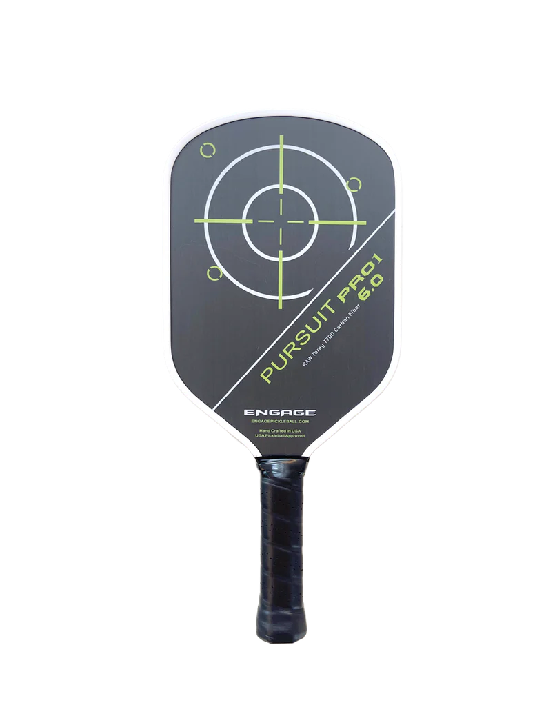 Engage Pursuit Pro1 6.0 Power Series Raw T700 Carbon Fiber Pickleball Paddle