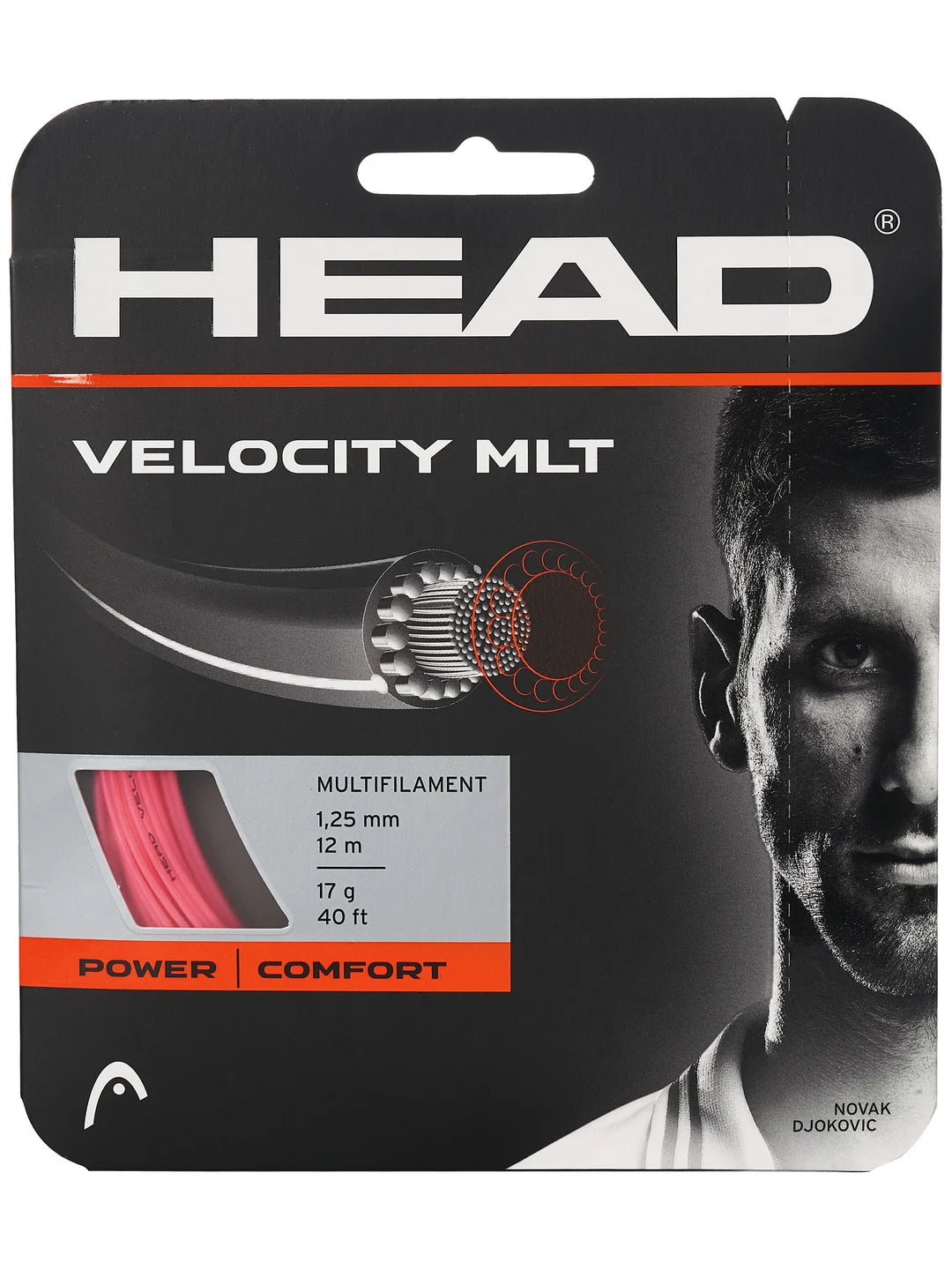 Head Velocity MLT 1.25/17G Tennis String - Pack