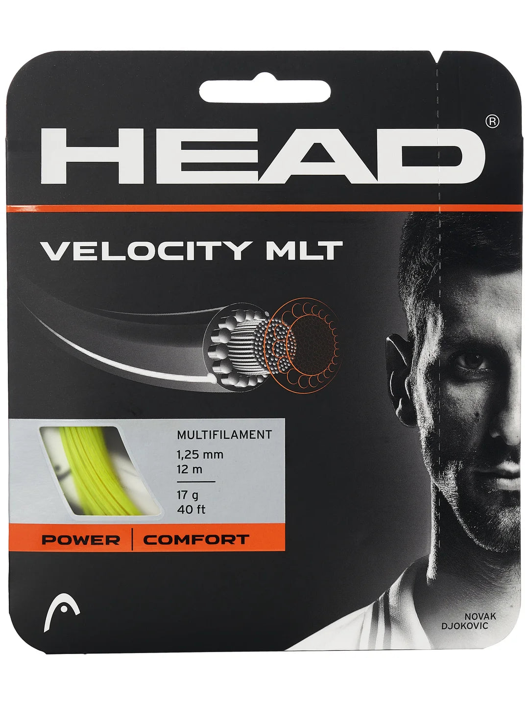 Head Velocity MLT 1.25/17G Tennis String - Pack
