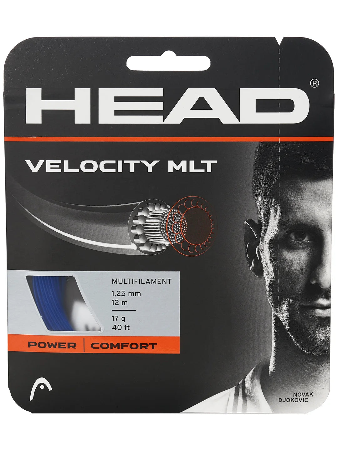 Head Velocity MLT 1.25/17G Tennis String - Pack