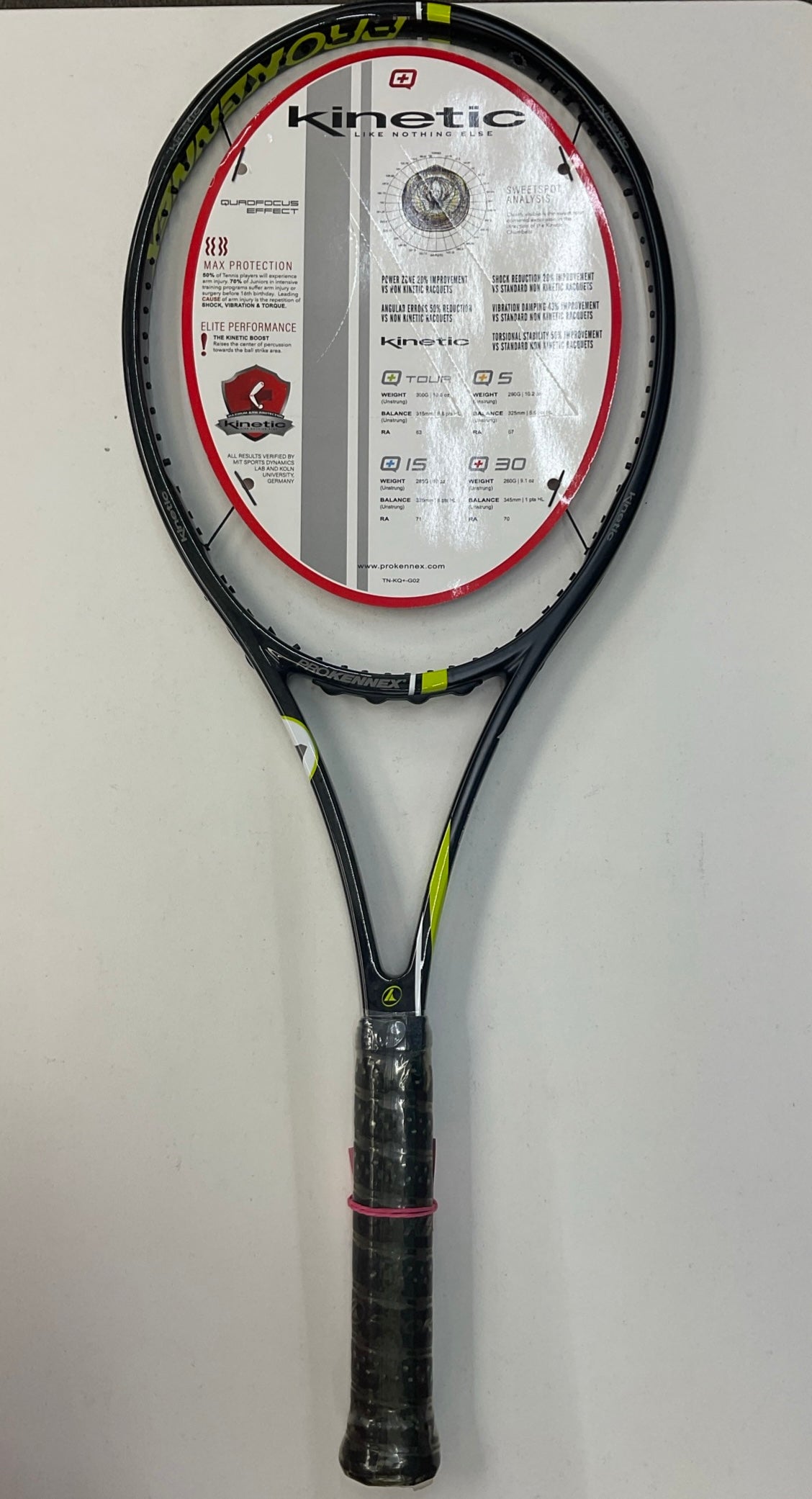 Pro Kennex Ki Q+ Tour Pro 325 18x20 Grip Size 4 1/4
