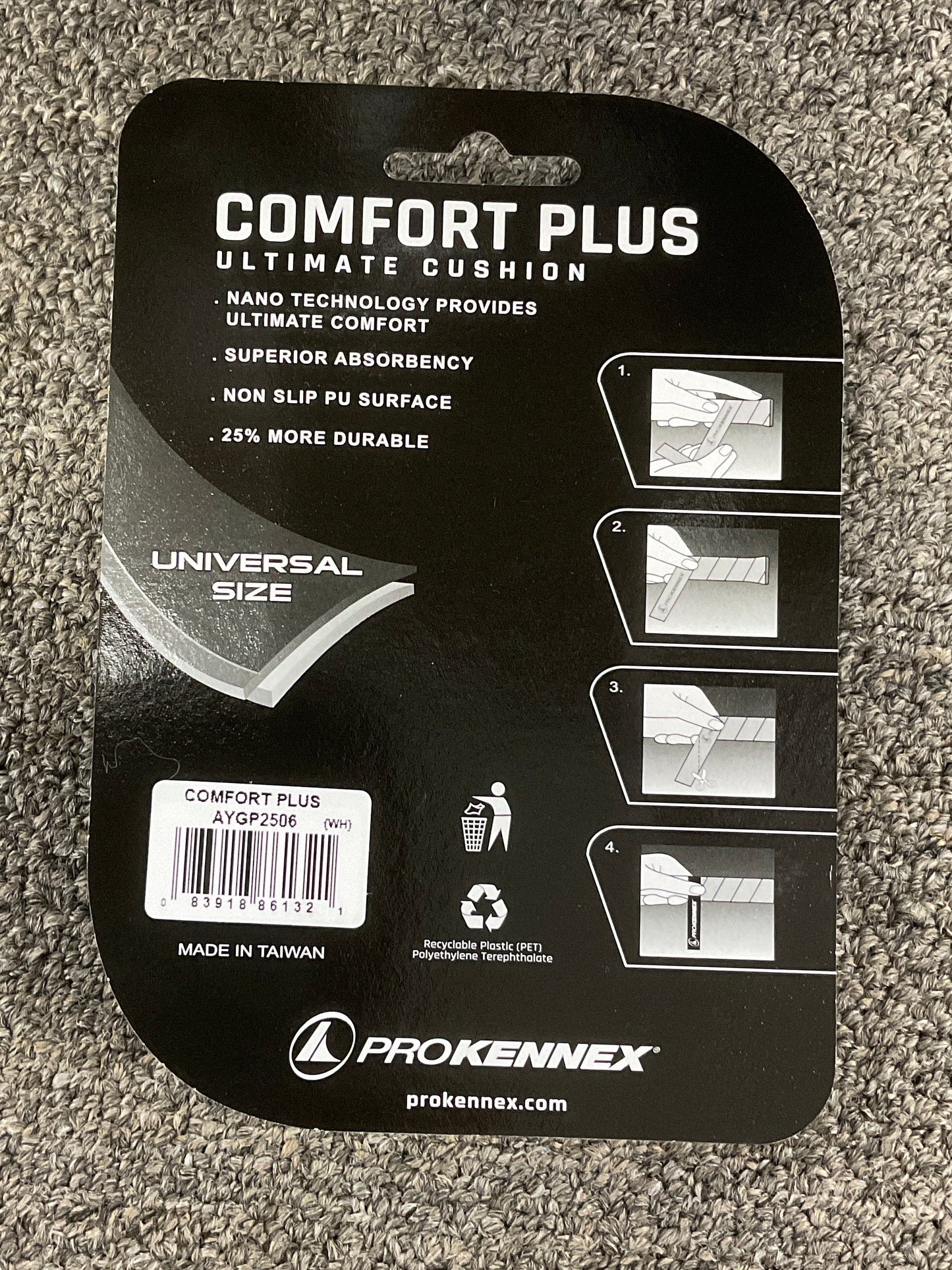 Pro Kennex Comfort Plus Replacement Grip - White