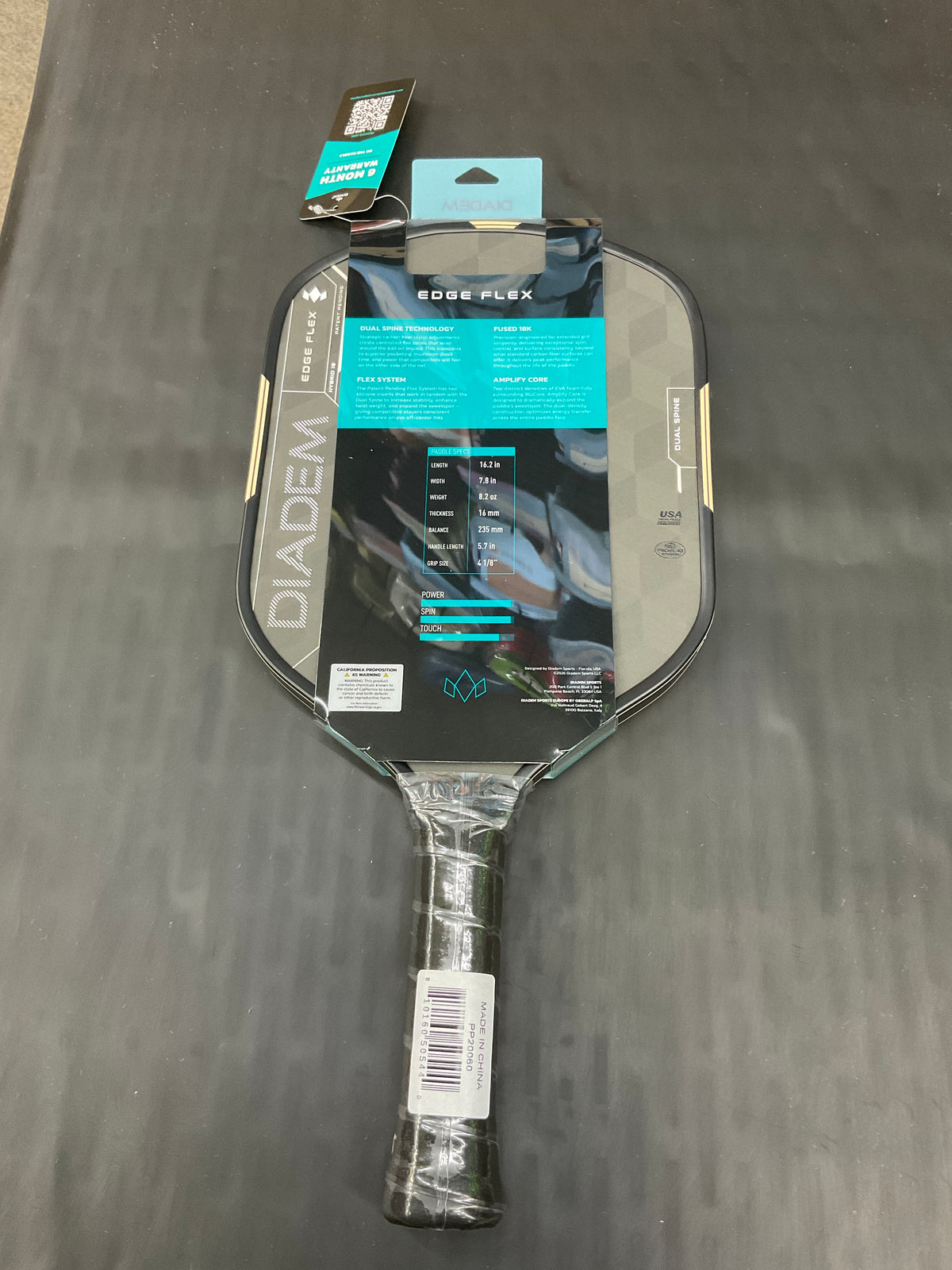 Diadem Edge Flex Hybrid 16 Pickleball Paddle(Sand)