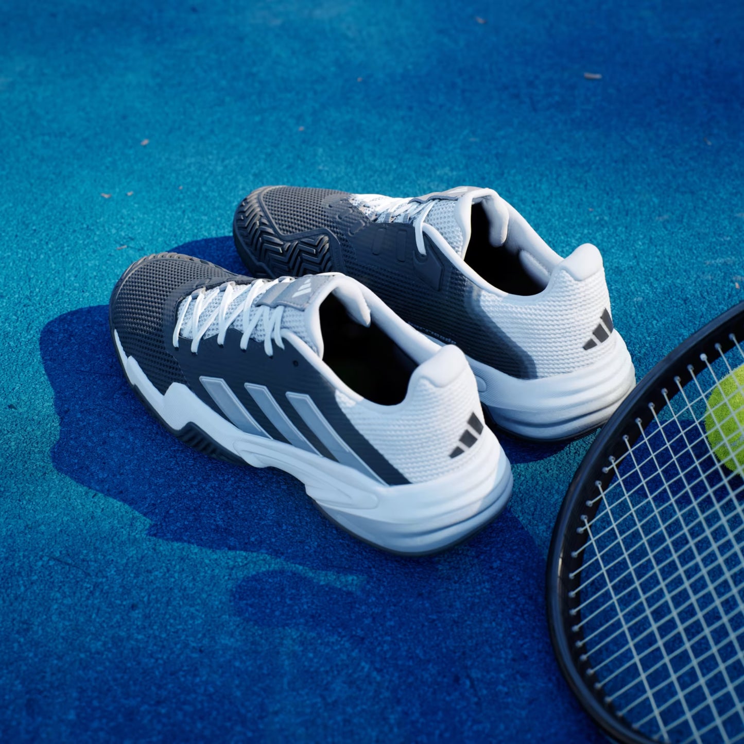 Men’s Adidas Barricade 13 Tennis Court Shoes- Black