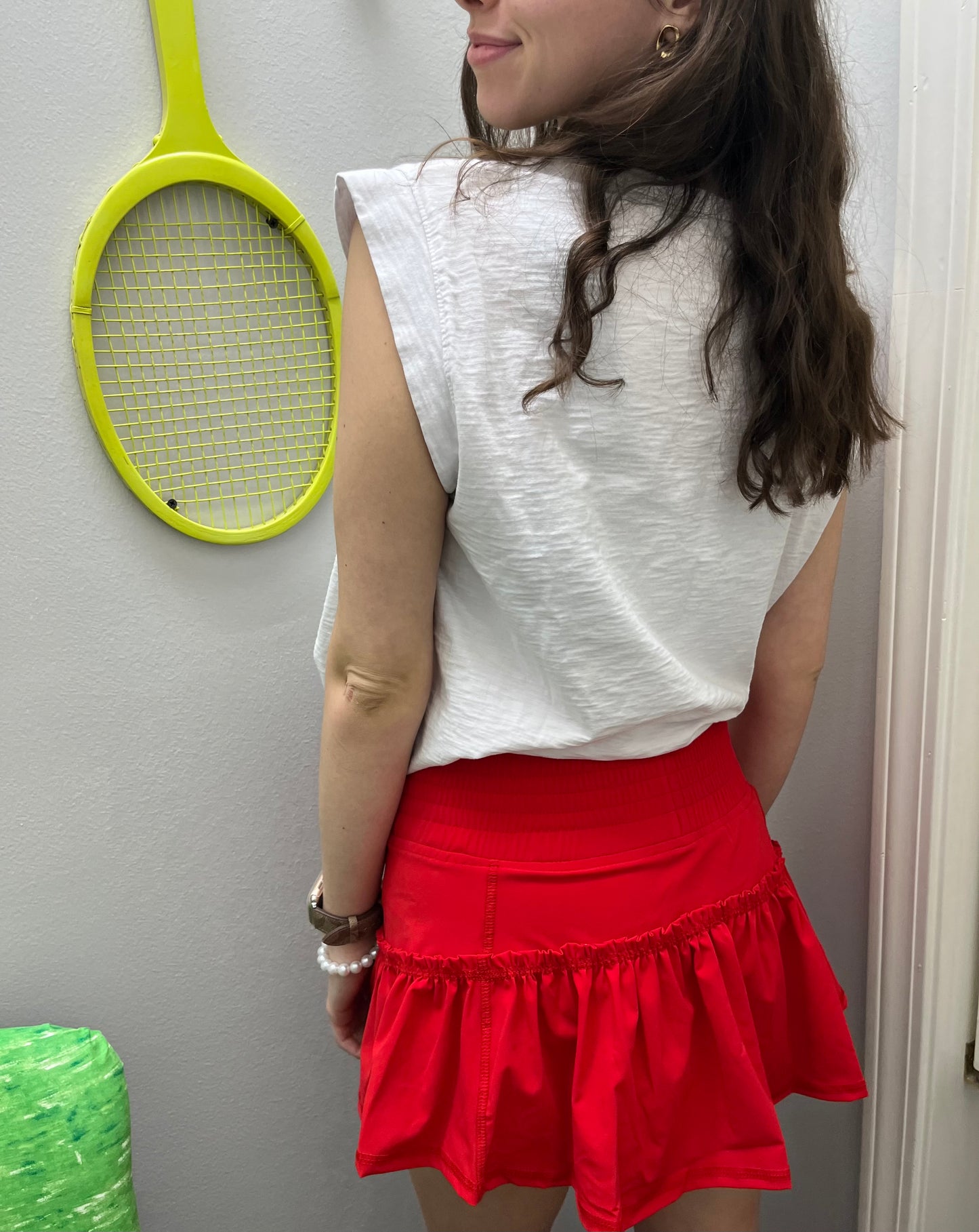 The Bubble Lawley Skirt Red
