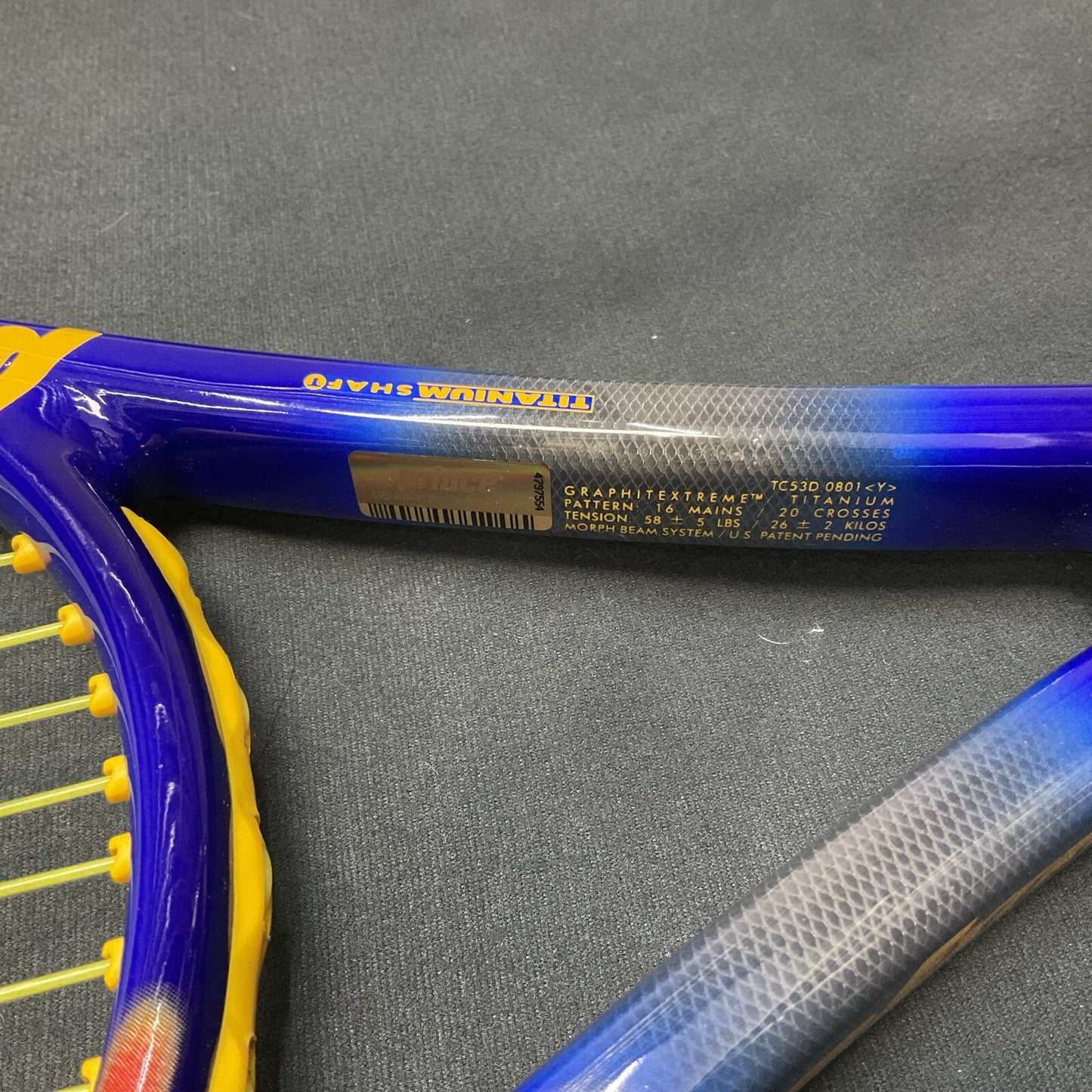 Prince Thunder Extreme Titanium MP 100 sq in Longbody 4 3/8. Never Used