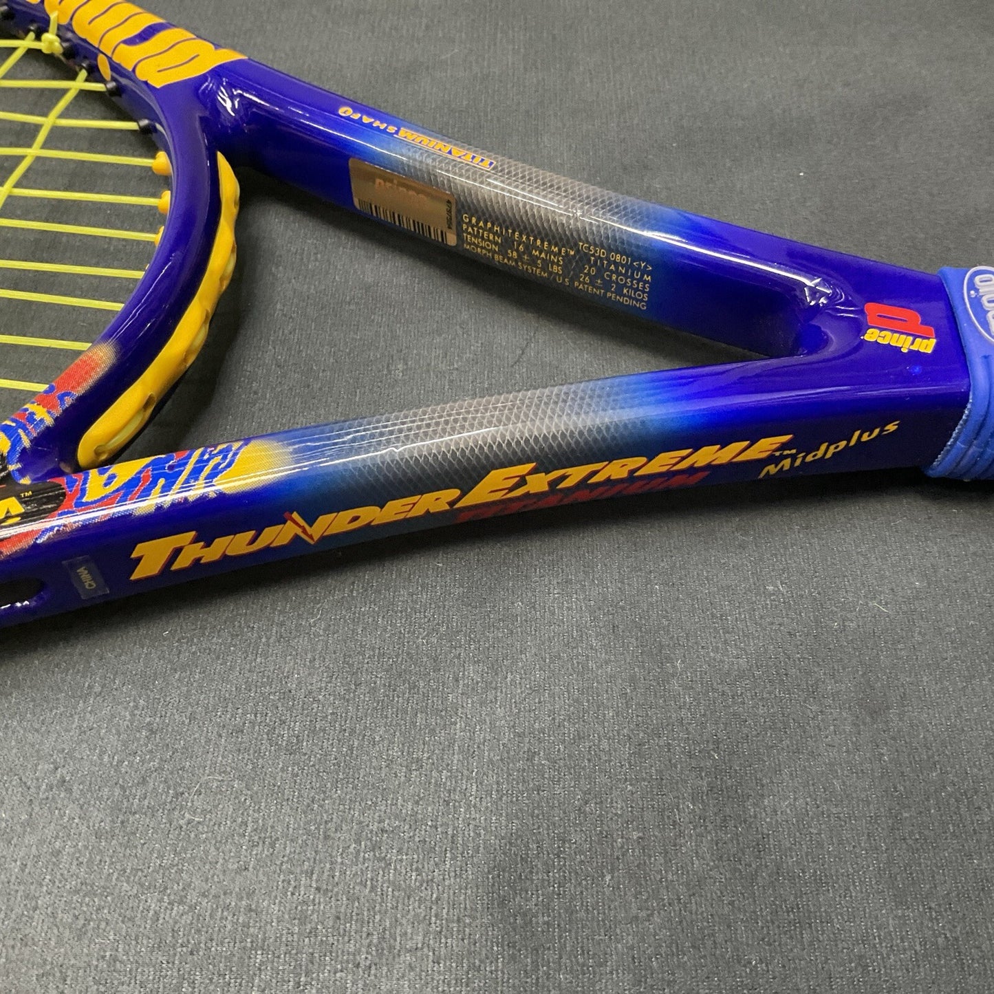 Prince Thunder Extreme Titanium MP 100 sq in Longbody 4 3/8. Never Used