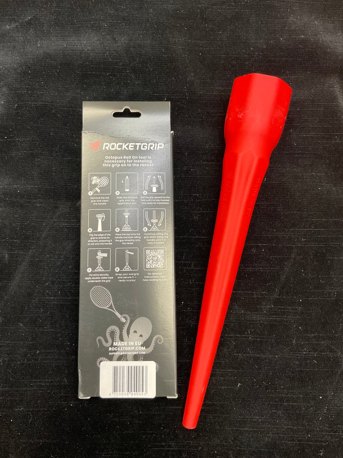 RocketGrip Octopus Replacement Grip for Tennis (ORANGE)