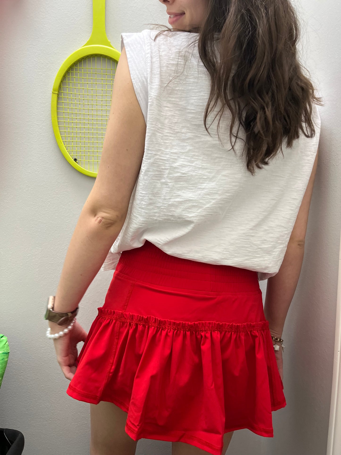 The Bubble Lawley Skirt Red