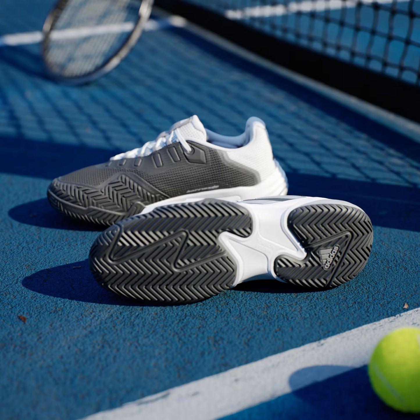 Men’s Adidas Barricade 13 Tennis Court Shoes- Black