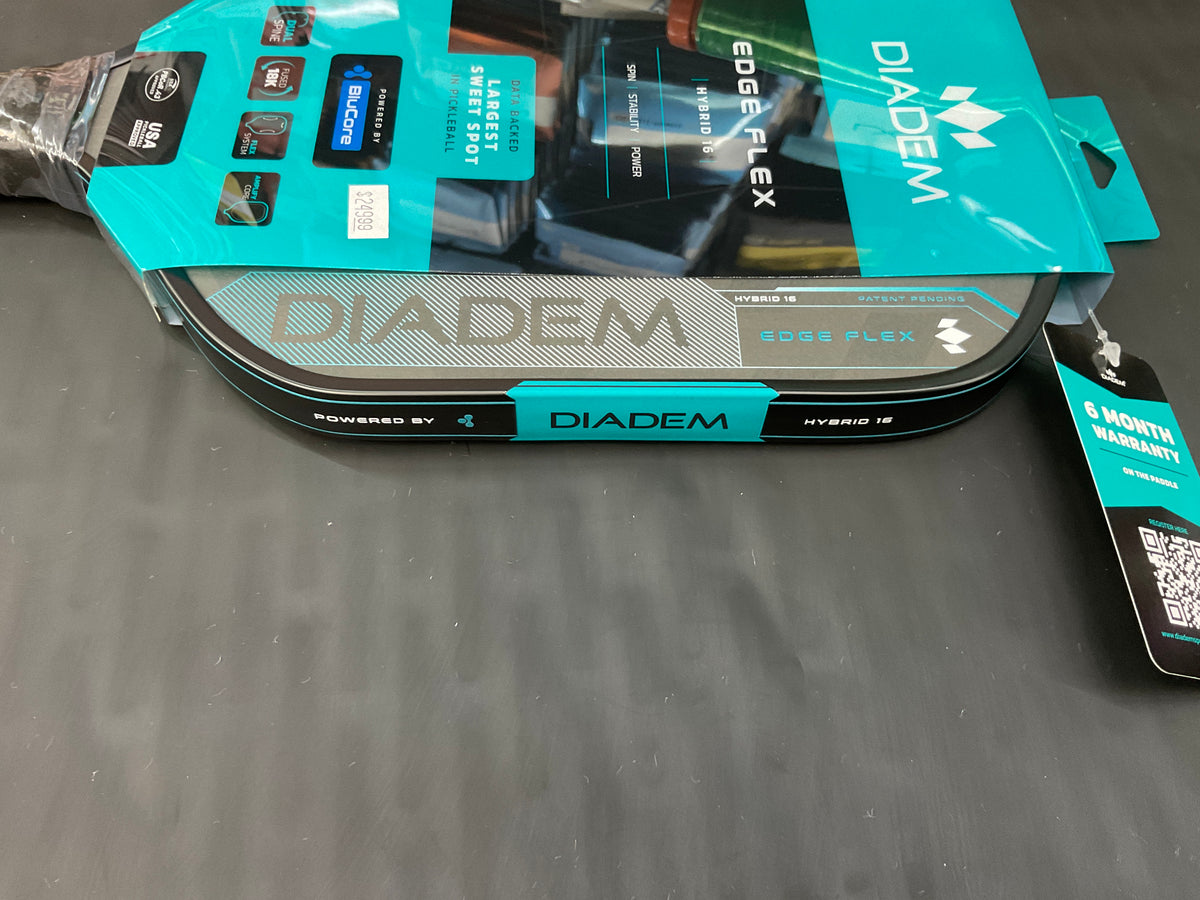 Diadem Edge Flex Hybrid 16 Pickleball Paddle(Teal)