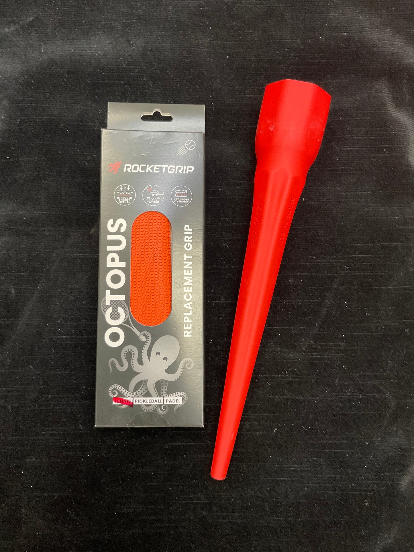 RocketGrip Octopus Replacement Grip for Tennis (ORANGE)