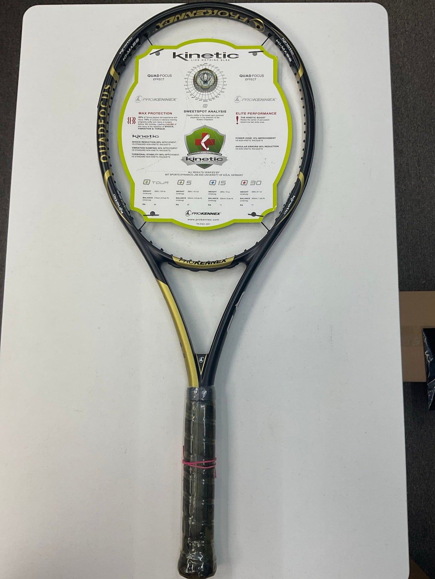 Pro Kennex Ki Q+ 5 Pro Grip Size 4 1/4 Tennis Racket