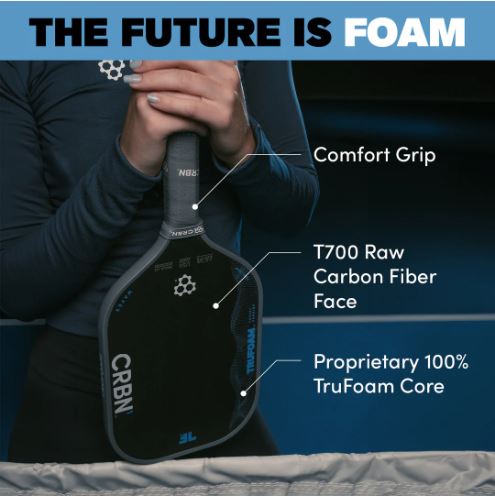 CRBN Trufoam Wave 3 Elongated 14mm Pickleball Paddle